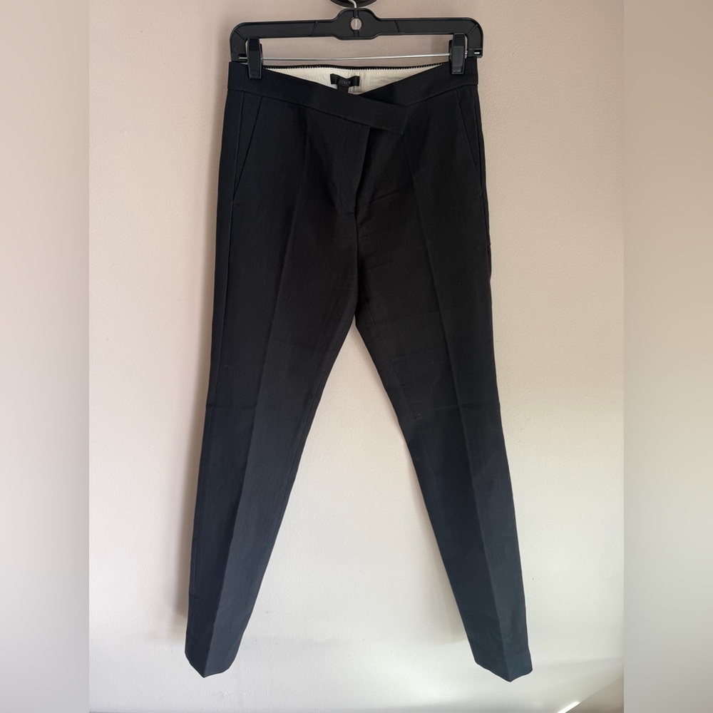 J. Crew Black Tailored Ponte Ankle Pants